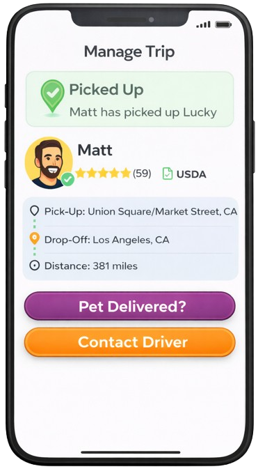 Manage trip and delivery